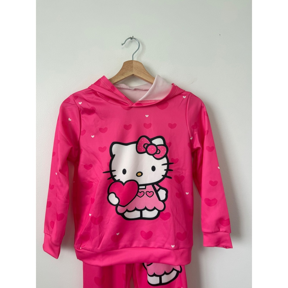 Hello Kitty Girls Hoodie & Pants Set – Pink – Size 9-10 Youth – NWOT - Picture 2 of 5